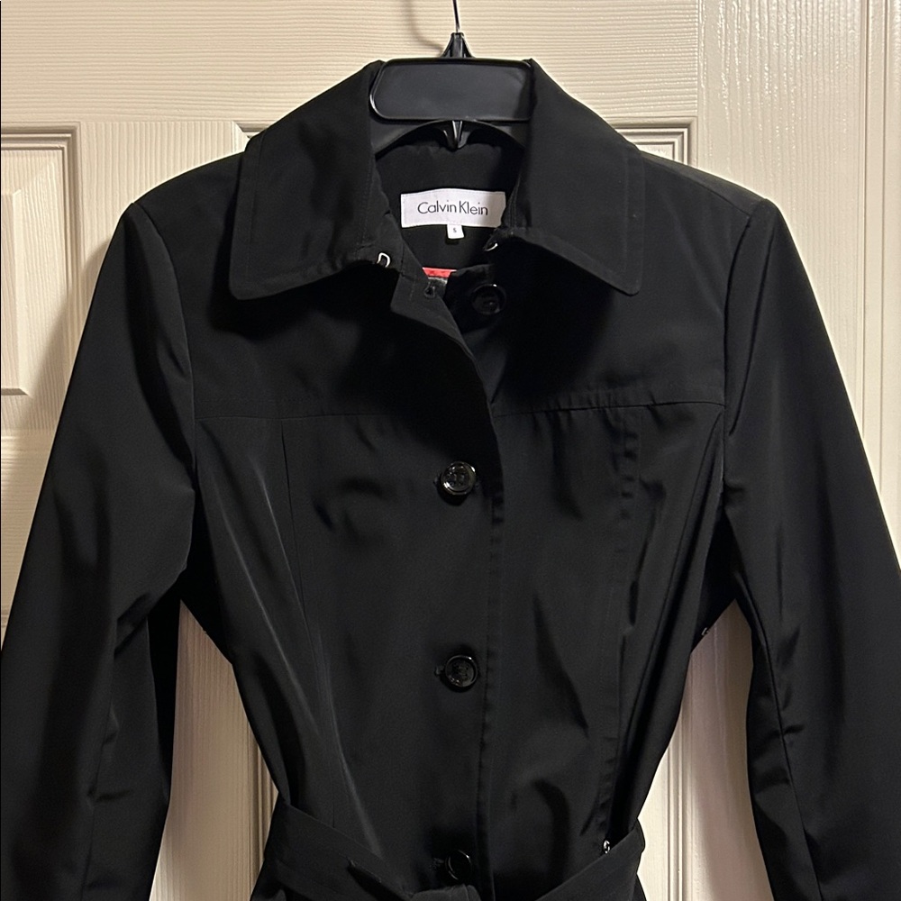 Calvin Klein Women's Black Trench Coat